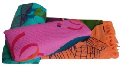 

Cotton Colors Cotton 2400 GSM Bath Towel Set(Pack of 3, Multicolor)