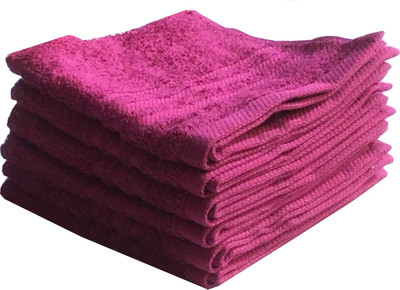 

Lushomes Cotton Terry 401 GSM Face Towel Set(Pack of 6, Pink)