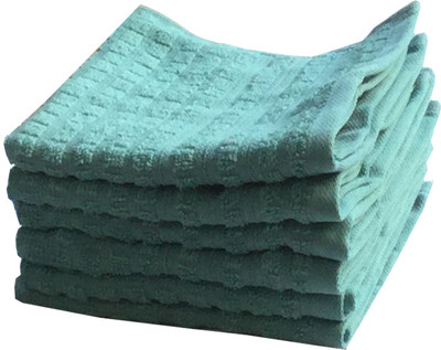 

Lushomes Cotton Terry Towel Set(Pack of 6, Blue), Light blue