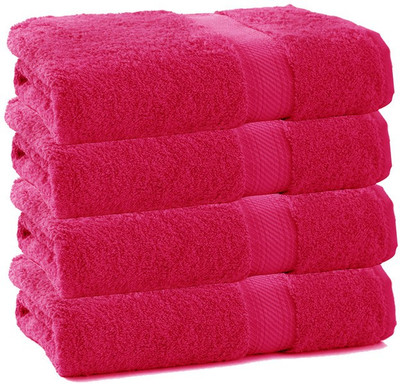

Juvenile Cotton 2400 GSM Bath Towel Set(Pack of 4, Pink)