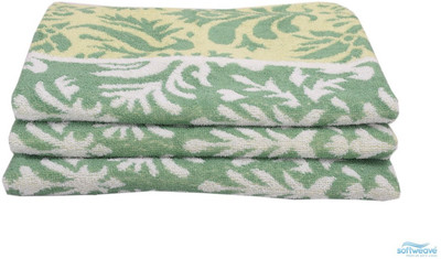 

Softweave Cotton 380 GSM Hand Towel Set(Pack of 3, Green)
