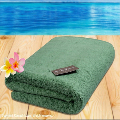 

Sferra Cotton Terry 650 GSM Bath Towel(Dark Green), Clover