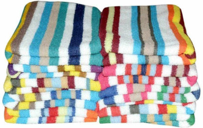

Countingbeds Cotton Terry 450 GSM Hand Towel(Pack of 10, Multicolor)