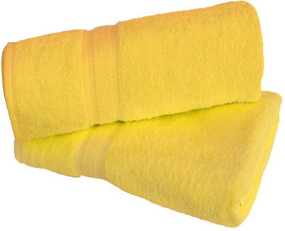 

Shopping Store Cotton 450 GSM Bath Towel(Pack of 2, Yellow)