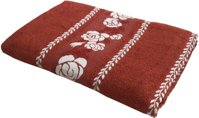 

Lushomes Cotton Terry 401 GSM Bath Towel(Brown), Rust