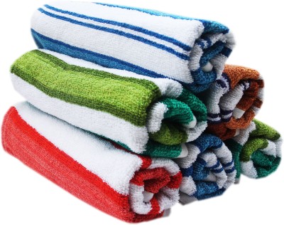 Space Fly Cotton 400 GSM Hand Towel Set(Pack of 6)