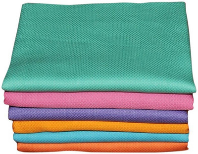 

Cotton Colors Cotton 350 GSM Bath Towel Set(Pack of 6, Multicolor)