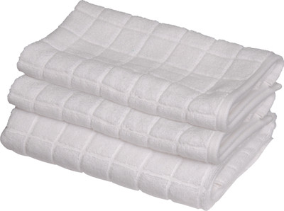 

Avira Home Cotton 600 GSM Bath, Hand Towel Set(Pack of 3, White)