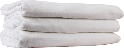 

Trident Cotton 550 GSM Bath Towel(Pack of 3, White)