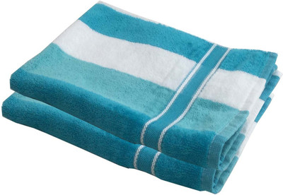 

Lushomes Cotton Terry 340 GSM Hand Towel Set(Pack of 2, Blue)