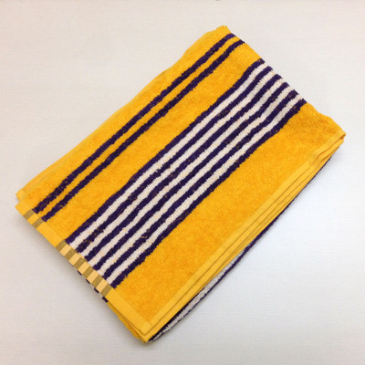 

Bombay Dyeing Cotton GSM Bath Towel(Yellow, Blue, White), Blue;white;yellow