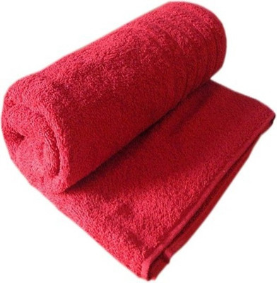 

Attractive Homes Cotton 400 GSM Bath Towel(Red)