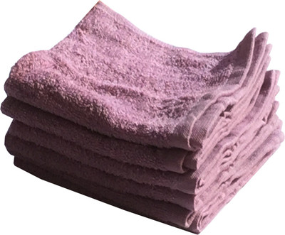 

Lushomes Cotton Terry Towel Set(Pack of 6, Purple), Light purple