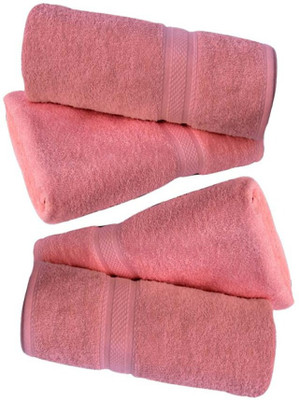 

Shopping Store Cotton 450 GSM Bath Towel(Pack of 4, Pink)