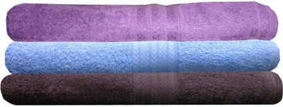 

India Furnish Cotton 450 GSM Bath Towel Set(Pack of 3, Multicolor)
