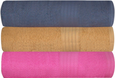 

Creative Terry Cotton 400 GSM Bath Towel(Pack of 3, Multicolor)
