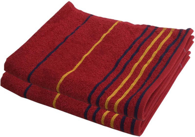 

Lushomes Cotton Terry 425 GSM Hand Towel Set(Pack of 2, Red)