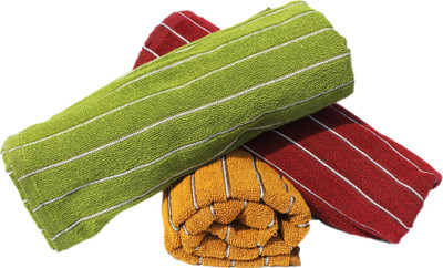 3% OFF on Mandhania Cotton Bath Towel(Pack of 3, Multicolor) 3% OFF on Mandhania Cotton Bath Towel(Pack of 3, Multicolor)