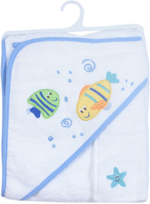 

Luvable Friends Cotton, Poly Blend GSM Bath Towel, Blue