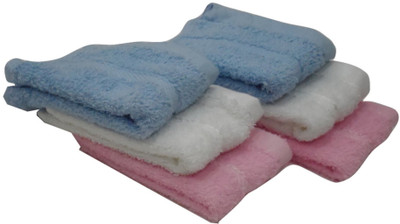 

Snuggle Cotton 400 GSM Face Towel(Pack of 6, Multicolor), Light blue;pink;white