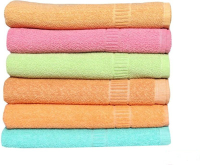 

Shopping Store Cotton 450 GSM Bath Towel(Pack of 6, Multicolor)