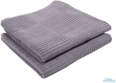

Softweave Cotton 450 GSM Bath Towel Set(Pack of 2, Grey)