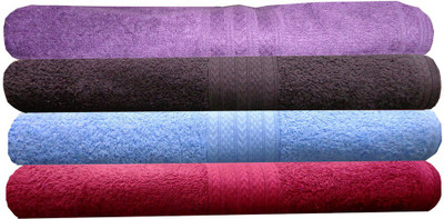 

India Furnish Cotton 450 GSM Bath Towel Set(Pack of 4, Multicolor)