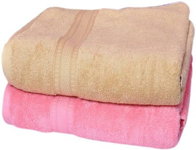Bigshoponline Cotton 450 GSM Bath Towel Set(Pack of 2)