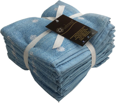 

Lushomes Cotton Terry 500 GSM Face Towel Set(Pack of 8, Blue)