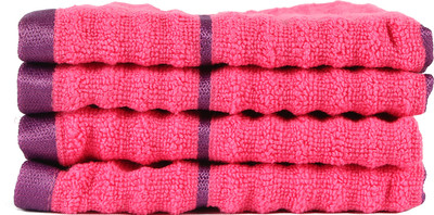 

Casa Copenhagen GSM Face Towel(Pack of 4, Pink)