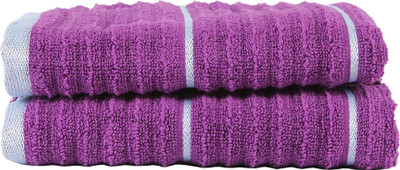 

Casa Copenhagen GSM Hand Towel(Pack of 2, Purple)