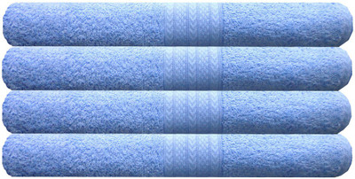 

India Furnish Cotton 450 GSM Bath Towel(Pack of 4, Blue)