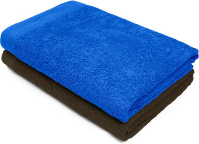 

Swiss Republic Cotton 440 GSM Bath Towel Set(Pack of 2, Blue, Brown)