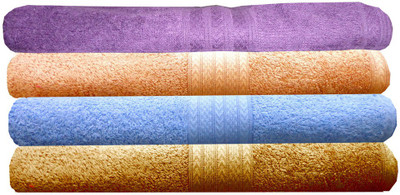 

India Furnish Cotton 450 GSM Bath Towel Set(Pack of 4, Multicolor)