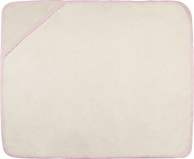 

Eco Organic Life Style Cotton Terry 220 GSM Bath Towel(White, Pink), Off white;pretty pink
