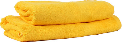 

Trident Cotton GSM Bath Towel Set(Pack of 2, Yellow)