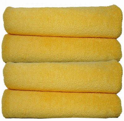 

Jums Cotton 650 GSM Bath Towel(Pack of 4, Yellow)