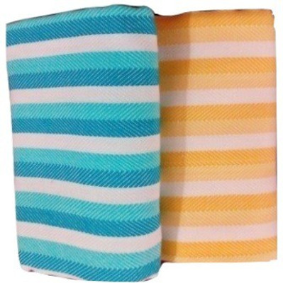

Cotton Colors Cotton 2400 GSM Bath Towel Set(Pack of 2, Multicolor)