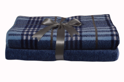 

Modern Cotton GSM Bath Towel Set(Pack of 2, Blue)