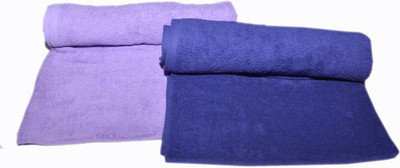 

Bombay Dyeing Cotton 450 GSM Bath Towel Set(Pack of 2, Purple, Blue), Blue;purple