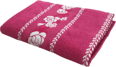 

Lushomes Cotton Terry 401 GSM Bath Towel(Pink)