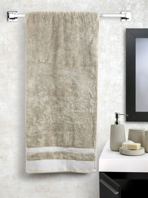 SPACES Cotton Towel(White, Green)