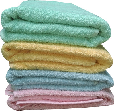 Jums Cotton 350 GSM Bath Towel(Pack of 4)
