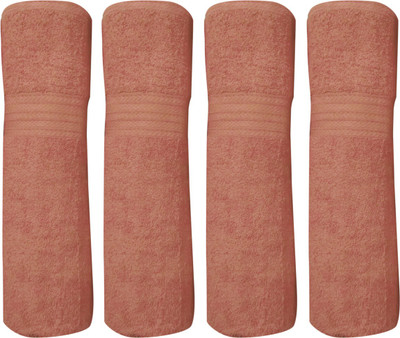 Bombay Dyeing Cotton 500 GSM Bath Towel Set(Pack of 4, Brown)