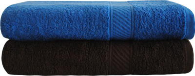 

Trident Cotton 400 GSM Bath Towel Set(Pack of 2, Blue, Red)