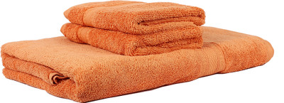 

Trident Cotton GSM Bath Towel Set(Pack of 3, Orange)