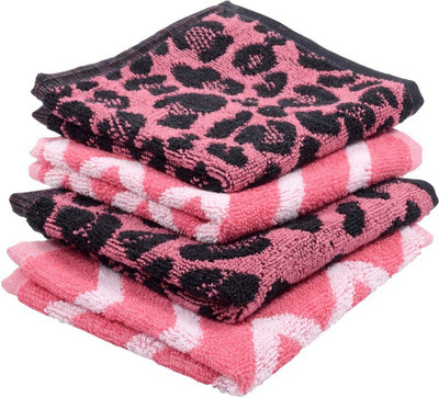 

Softweave Cotton 500 GSM Face Towel Set(Pack of 4, Pink)