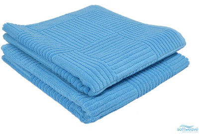 

Softweave Cotton 450 GSM Bath Towel Set(Pack of 2, Blue)