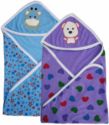 

Brandonn Blended 300 GSM Bath Towel Set(Pack of 4, Multicolor), Blue;purple