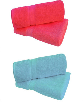 

Shopping Store Cotton 425 GSM Bath Towel(Pack of 4, Multicolor), Mulitcolor